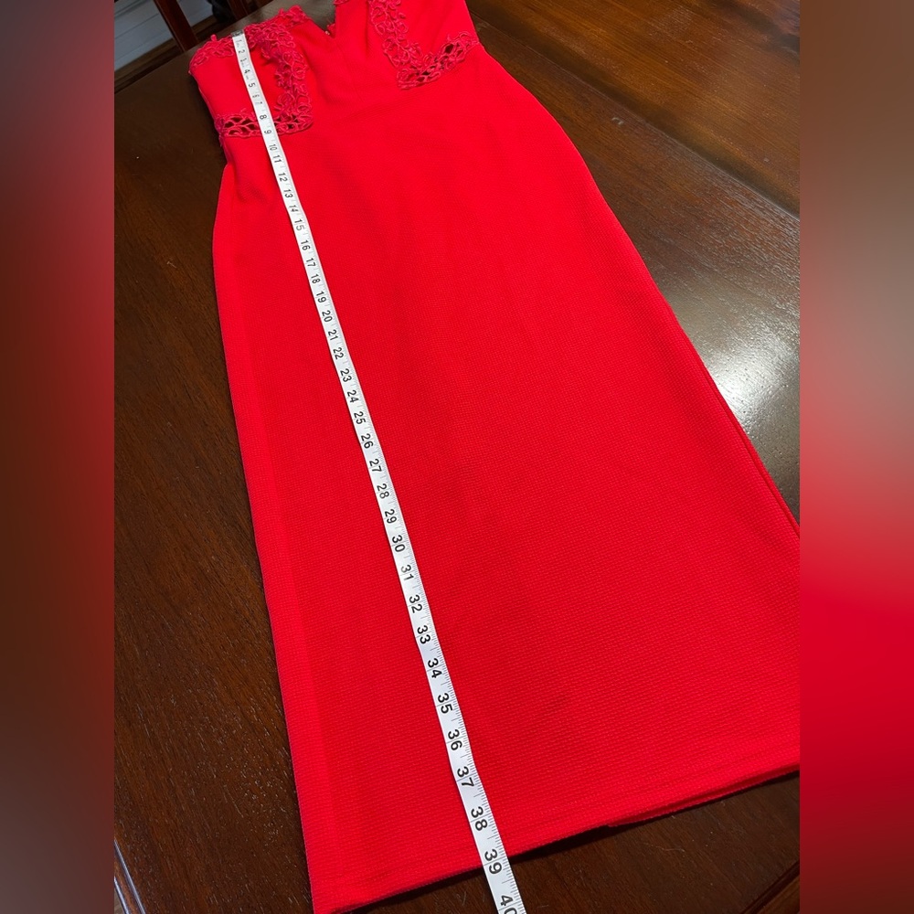 NWT Gianni Bini ‘Crazy in Love’ Scarlet Red Sweetheart Strapless Gown - Sz XS - Picture 7 of 14